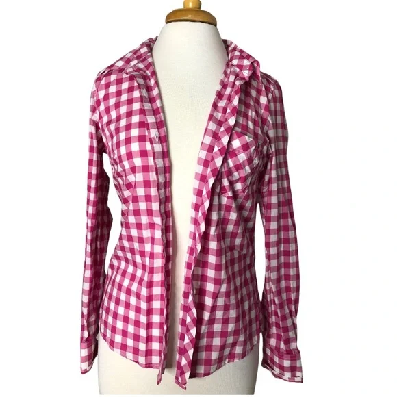 Patagonia pink plaid button shirt Sz S - Picture 2 of 9